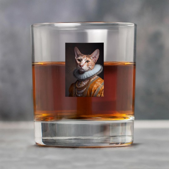 Ocicat Princess Cat Breed Portrait Royal Renaissan Rock Glasses