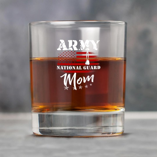 Proud Army National Guard Mom US Flag Tees US Mili Rock Glasses
