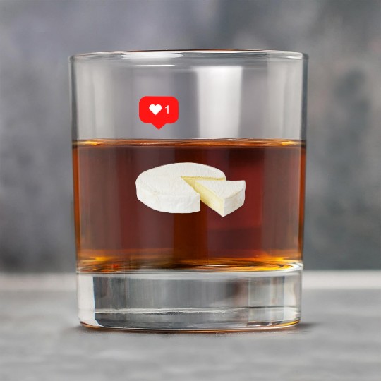 Brie Cheese Lover Rock Glasses