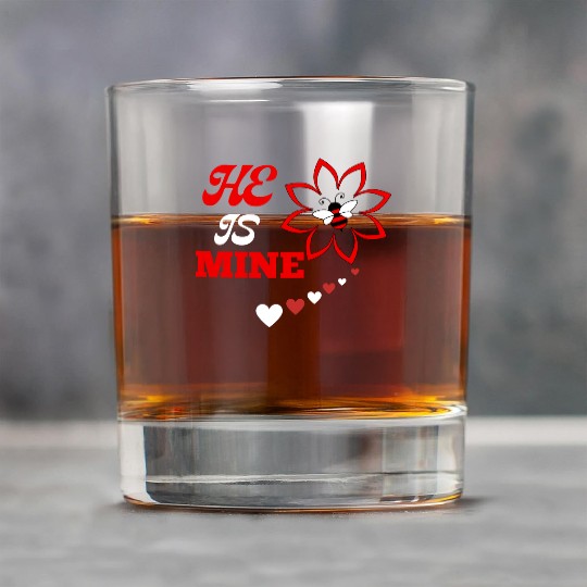 He is mine valentine's day Rock Glasses