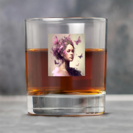 Breast Cancer Survivor Pink Flower Hair Girl Rock Glasses