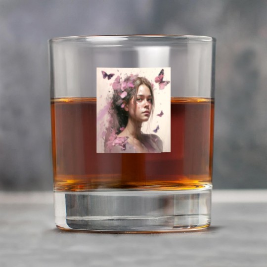 Breast Cancer Survivor Pink Flower Hair Girl Rock Glasses