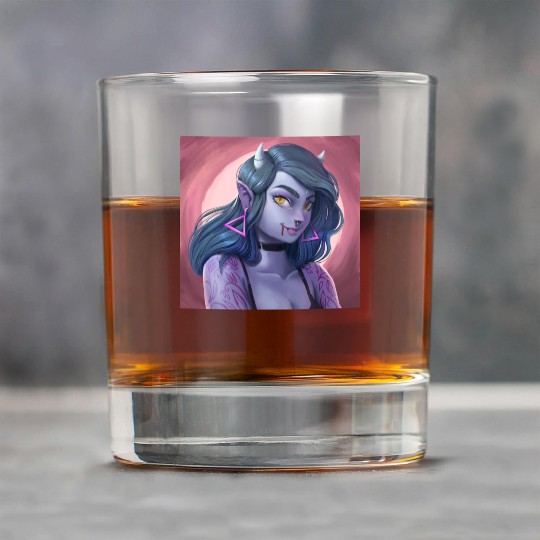 Alpha Female illustration as vampire Rock Glasses