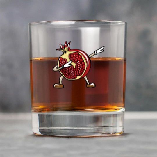 Funny Dabbing Pomegranate Lover Fruit Love Rock Glasses
