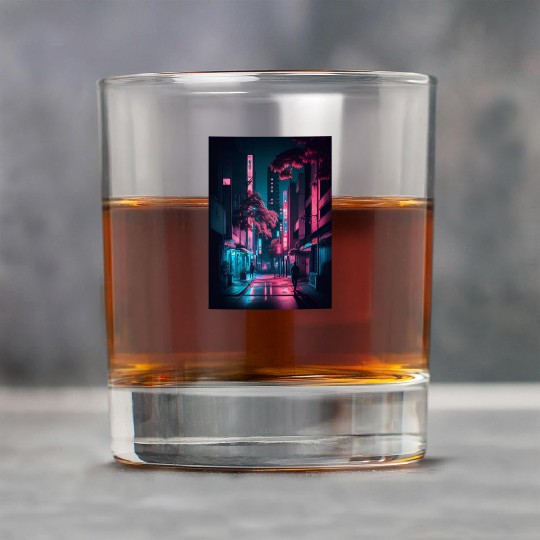 Tokyo Japan Japanese Aesthetic Graphic Night Scene Rock Glasses