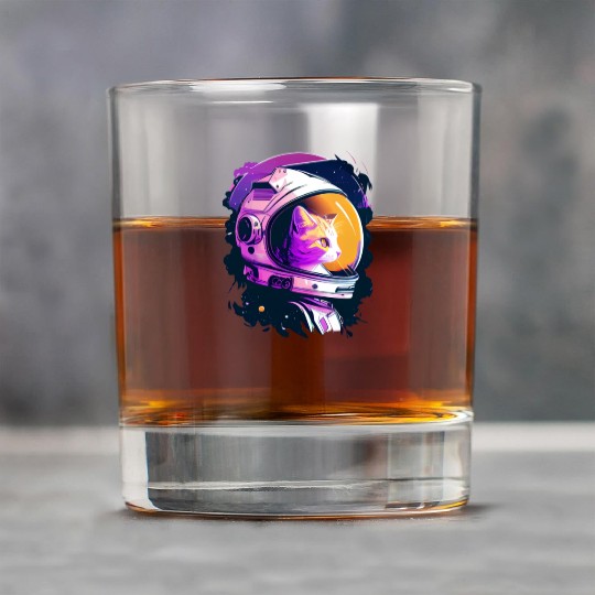 Aesthetic Vaporwave Space Cat 80s 90s Astronaut Rock Glasses