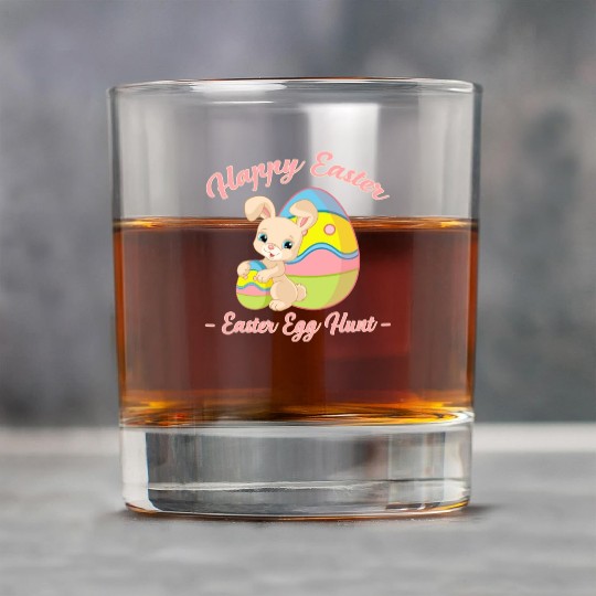 Happy Easter Egg Hunt Bunny Gift Rock Glasses