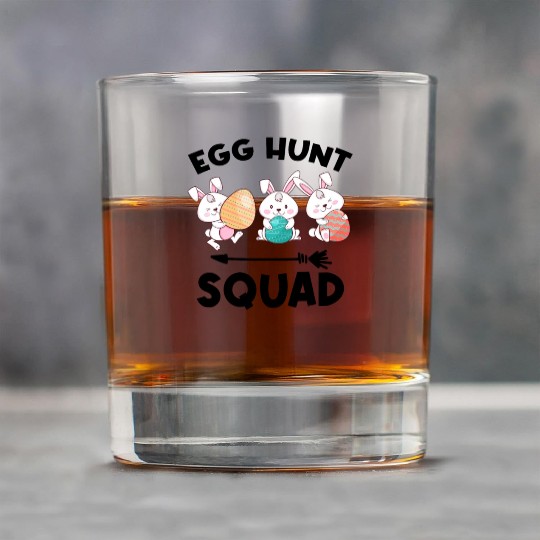 Fun Egg Hunt Squad Easter Day Family Matching Hunt Rock Glasses