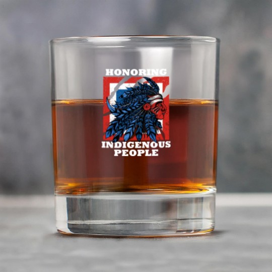 Honoring Indigenous People Heritage Native America Rock Glasses