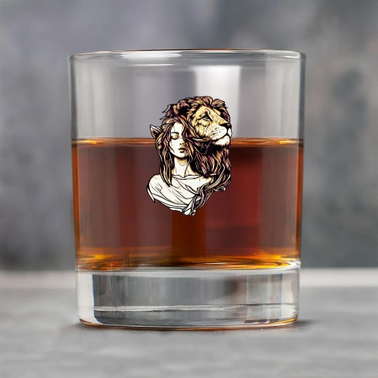 Queen Lion Woman Elf Fantasy Art Lovers Lion Lover Rock Glasses