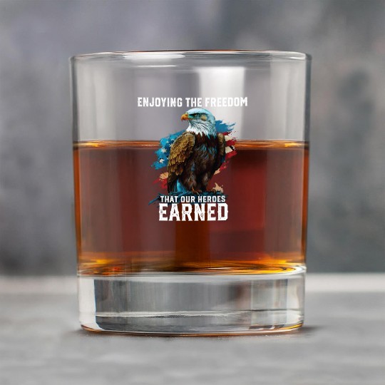 Enjoying The Freedom That Our Heroes Earned Rock Glasses