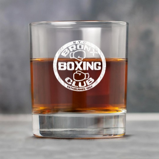 Bronx Boxing Club Squared Circle Distressed Rock Glasses