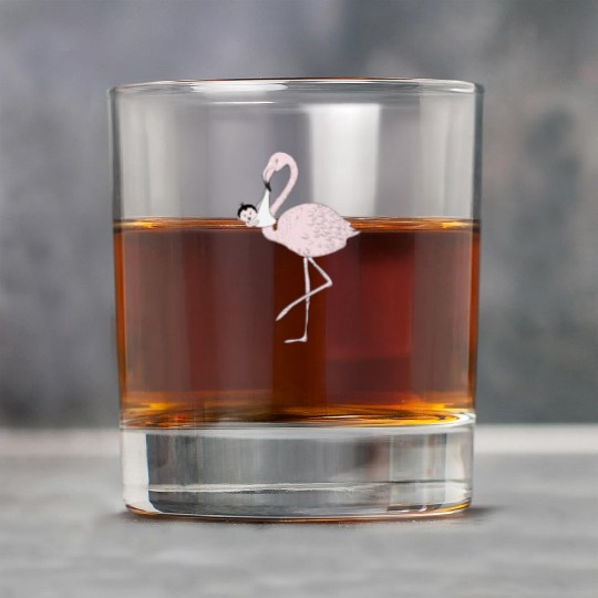 Flamingo brings the baby instead of the stork Rock Glasses