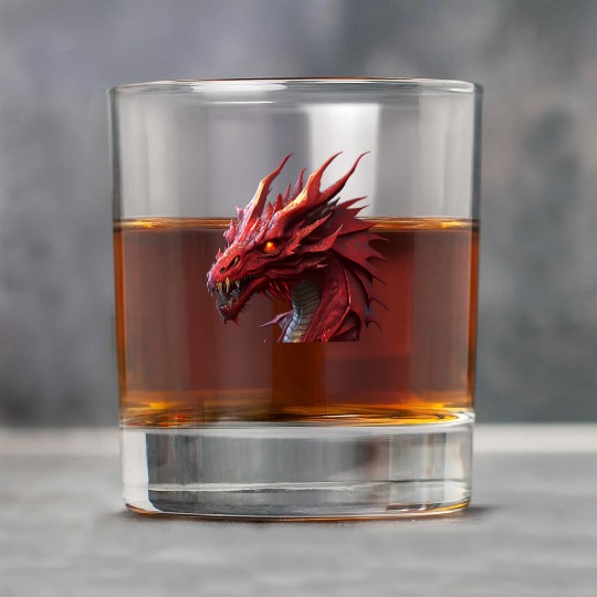 red fierce dragon Rock Glasses