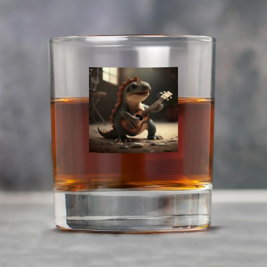 Mini dino cute music guitar acoustic concert Rock Glasses