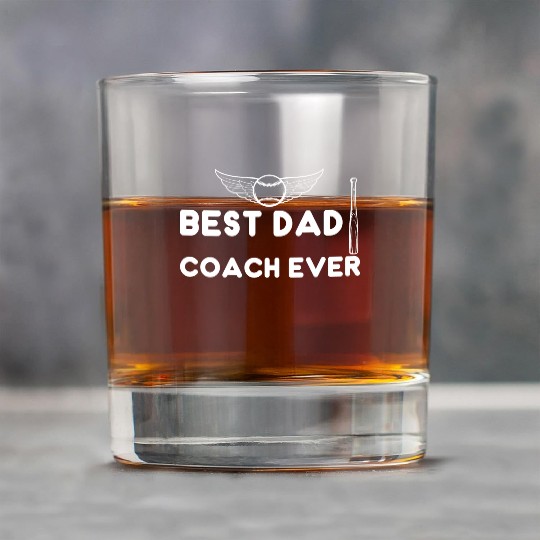 best dad coach ever baseball, Father's day Rock Glasses
