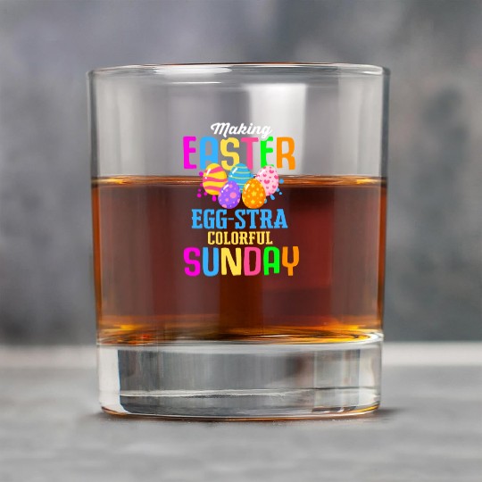 Easter Colorful Egg Dye Rabbit Egg Hunt Rock Glasses