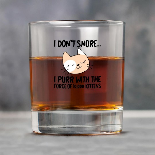 I Purr With The Force Of 10,000 Kittens 1 Rock Glasses