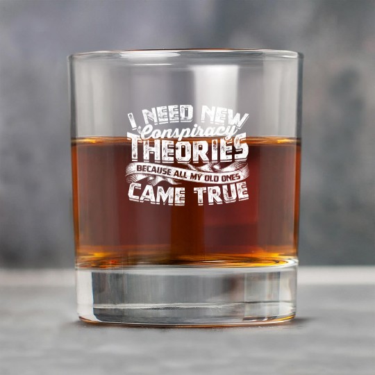 Conspiracy Theorist Theory Science Fiction Rock Glasses