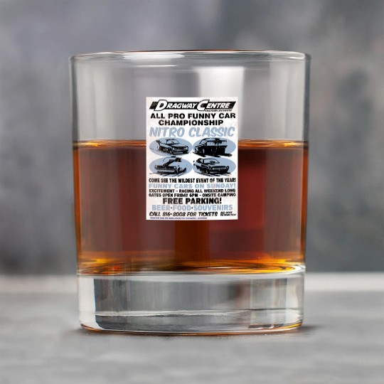 Vintage Hot Rod Classic Drag Racing Poster Rock Glasses