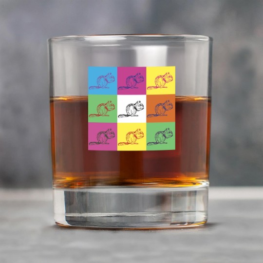 Squirrel Design Rock Glasses