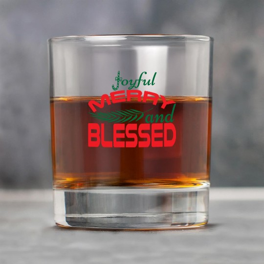 joyful merry and blessed Rock Glasses
