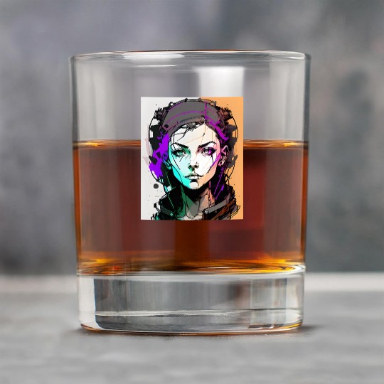 AI ART 01 GAMER GIRL Rock Glasses