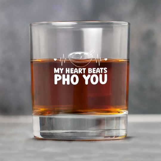 My Heart Beats Pho You Vietnamese Noodles Food Rock Glasses