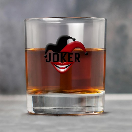 Joker in Red and Black Rock Glasses
