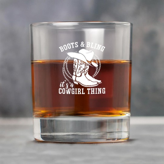 Boots And Bling It's A Cowgirl Thing Rock Glasses