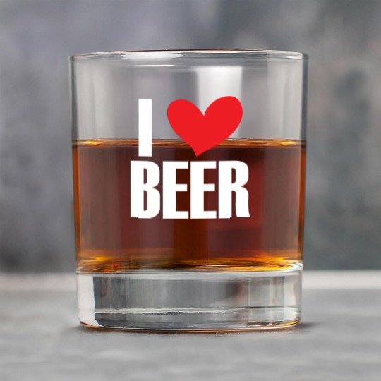 Funny Beer Lover Design Rock Glasses