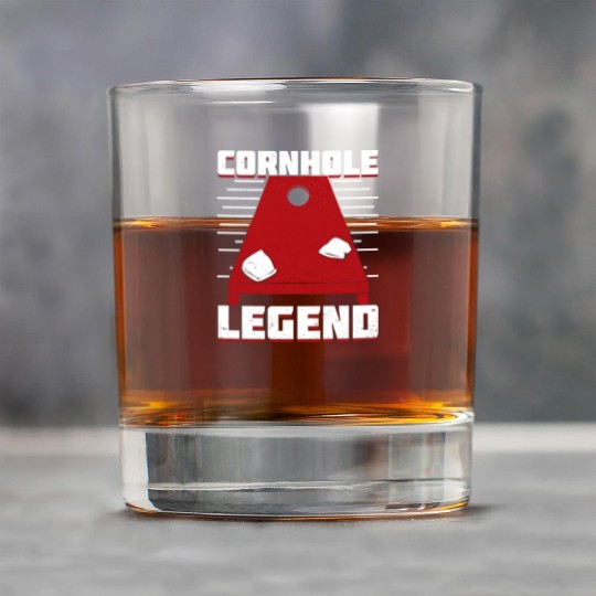 Cornhole Legend Bean Bag Toss Player Gift Rock Glasses