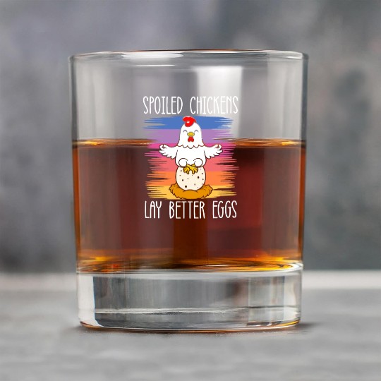 Chicken Farmer Chicken Whisperer Farm Animal Rock Glasses