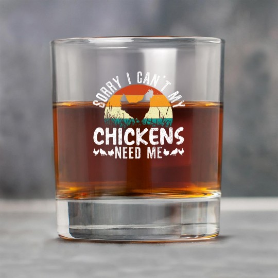 Chicken Farmer Chicken Whisperer Farm Animal Rock Glasses