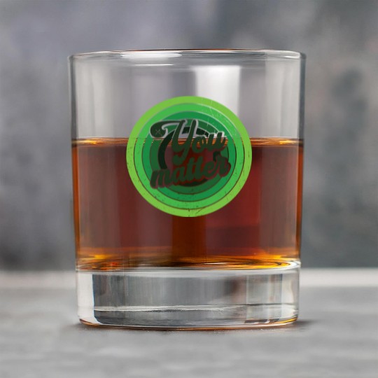 You Matter Green Mental Health Rock Glasses