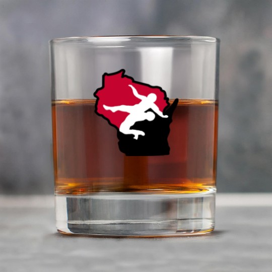 Wisconsin Wrestling Rock Glasses