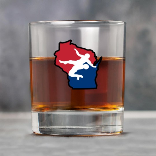 Wisconsin Wrestling Rock Glasses