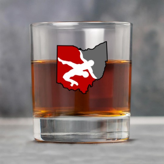 Ohio Wrestling Rock Glasses