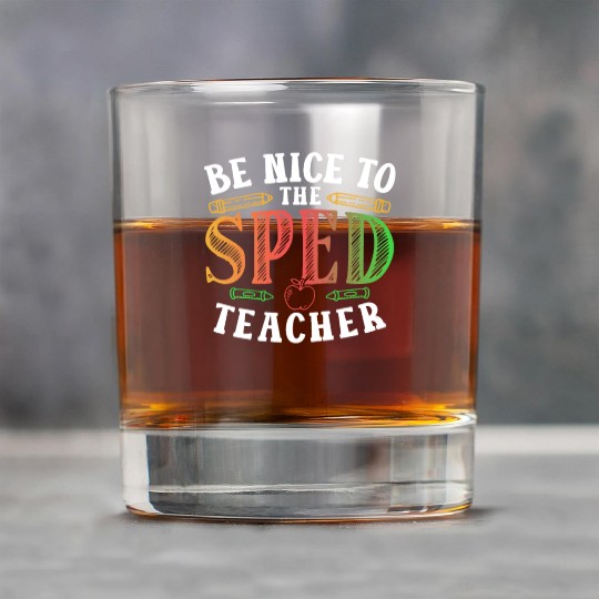 Be Nice To The Sped Teacher Special Education Cute Rock Glasses