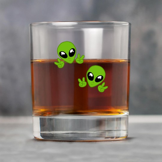 cute aliens chibi Rock Glasses