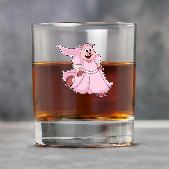 Pig As Bride With Wedding Dress Rock Glasses