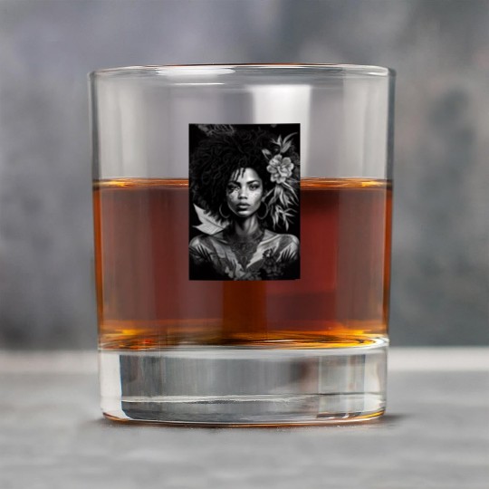 Black-and-White Afrocentric Art Rock Glasses