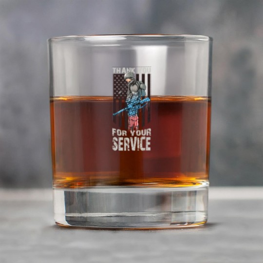 Thank You For Your Service Veteran US Flag Veteran Rock Glasses