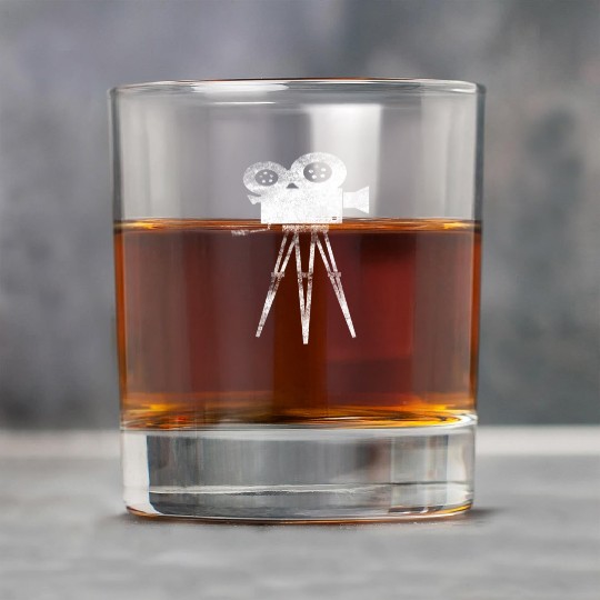 Retro Camera Cameraman Filmmaker Movie Director Rock Glasses