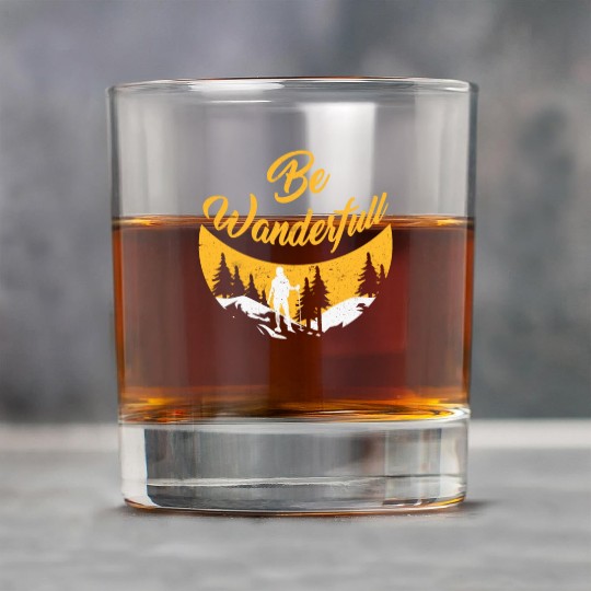 Wanderlust Be Wanderfull Mountain Fan Hiking Rock Glasses