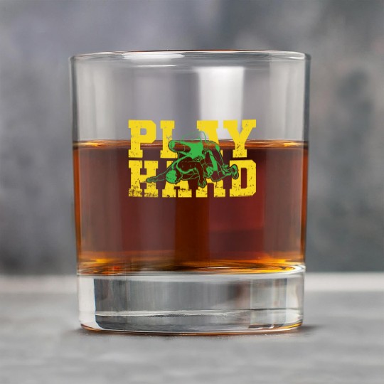Play Hard Wrestling Show Ring Fight Stunt Rock Glasses