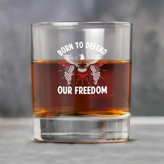 Soldier born to defend freedom military army Rock Glasses