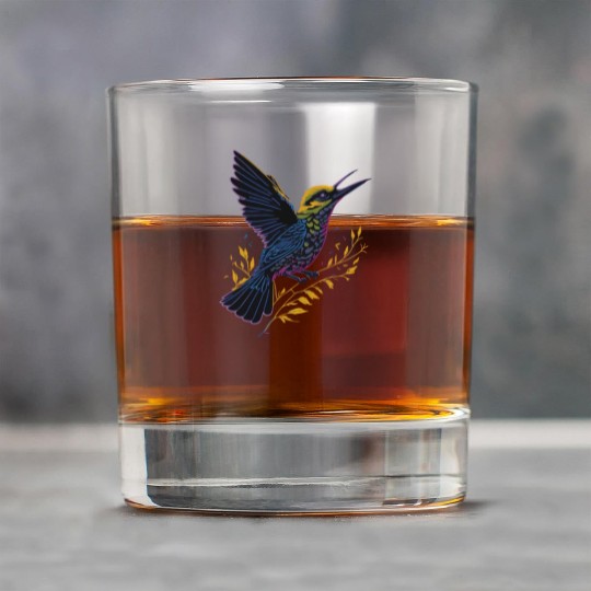 Nature Lovers - Charming Hummingbird Rock Glasses