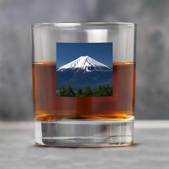 Mount Fuji Japan Panorama Souvenir Travel Trip Rock Glasses