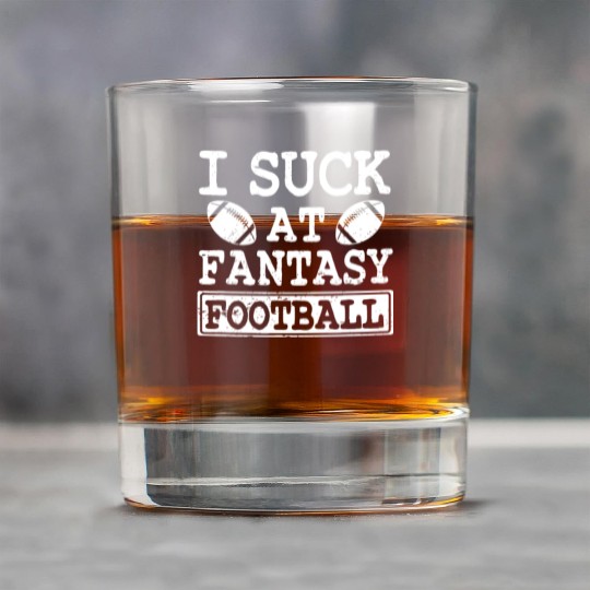 Funny I Suck At Fantasy Football League Loser Rock Glasses